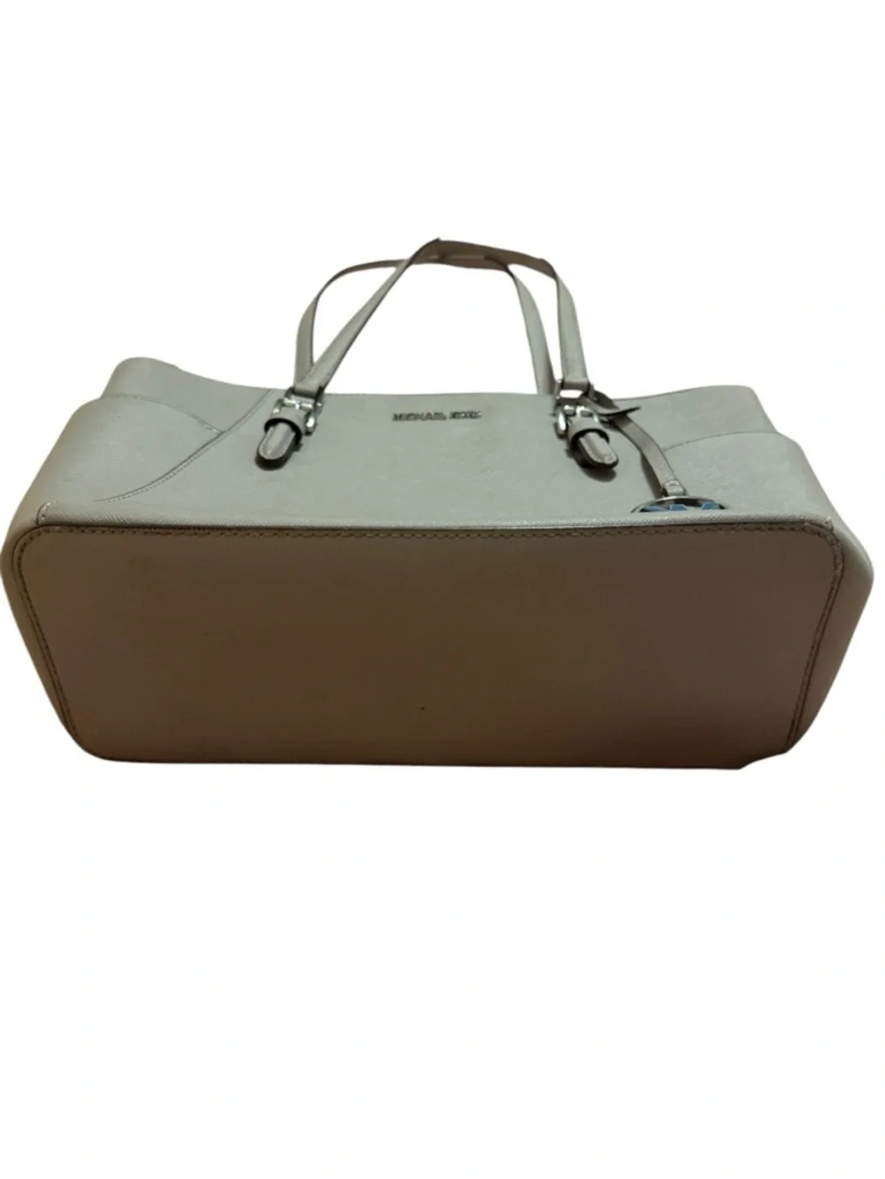 Michael Kors Gray Saffiano Leather Tote Bag